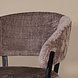 Lizzely Garden & Living Eetkamerstoel met armleuning Ziva taupe chenille Lizzely Garden & Living Eetkamerstoel met armleuning Ziva taupe chenille