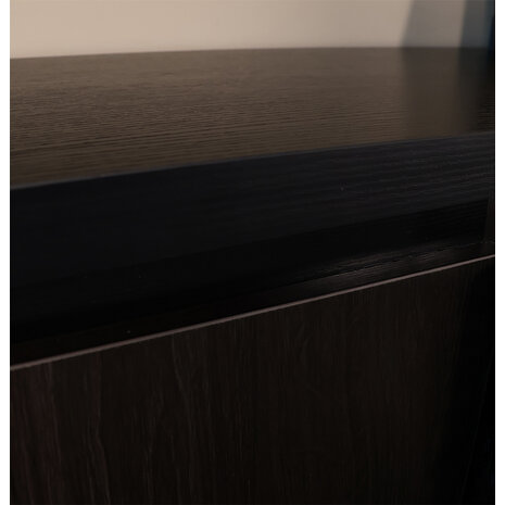 Lizzely Garden & Living Dressoir melamine Cassie zwart 160cm Lizzely Garden & Living Dressoir melamine Cassie zwart 160cm