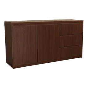 Lizzely Garden & Living Dressoir melamine walnoot 160cm Cassie