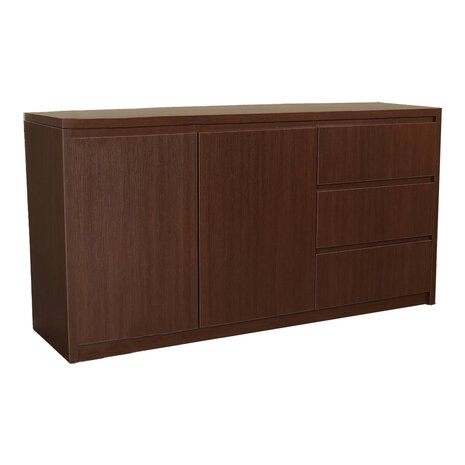 Lizzely Garden & Living Dressoir melamine Cassie walnoot bruin 160cm