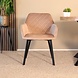 Lizzely Garden & Living Eetkamerstoel met armleuning Yurgan velvet champagne eetstoel Lizzely Garden & Living Eetkamerstoel met armleuning Yurgan velvet champagne eetstoel
