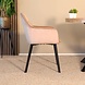 Lizzely Garden & Living Eetkamerstoel met armleuning Yurgan velvet champagne eetstoel Lizzely Garden & Living Eetkamerstoel met armleuning Yurgan velvet champagne eetstoel