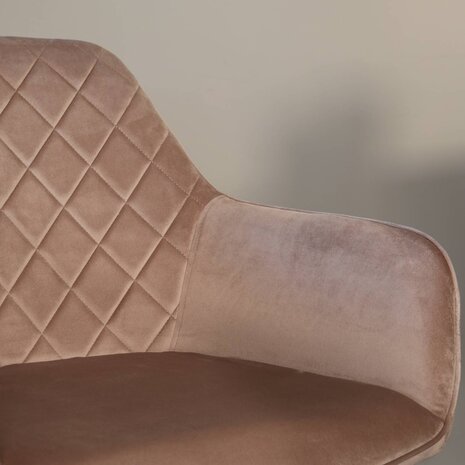 Lizzely Garden & Living Eetkamerstoel met armleuning Yurgan velvet champagne eetstoel Lizzely Garden & Living Eetkamerstoel met armleuning Yurgan velvet champagne eetstoel