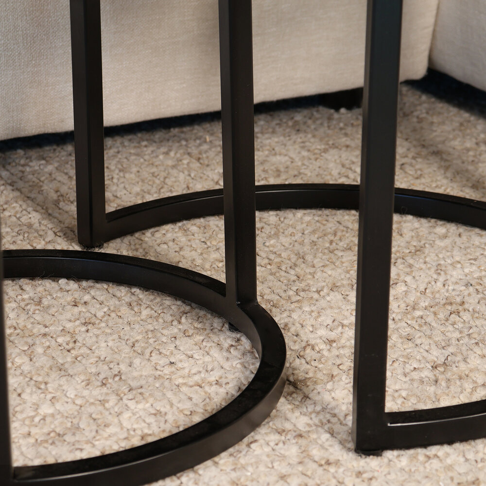 Salontafel 3delig mangohout Jaell industrieel duurzaam massief hout massief hout mango Salontafel 3delig mangohout Jaell industrieel duurzaam massief hout massief hout mango