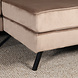 Lizzely Garden & Living Hoekbank Hilde 270cm taupe velvet rechts