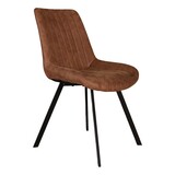 Lizzely Garden & Living Eetkamerstoel Susta cognac microvezel eetstoel Lizzely Garden & Living Eetkamerstoel Susta cognac microvezel eetstoel