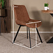Lizzely Garden & Living Eetkamerstoel Susta cognac microvezel eetstoel Lizzely Garden & Living Eetkamerstoel Susta cognac microvezel eetstoel
