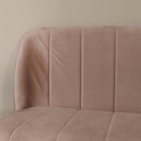 Lizzely Garden & Living Eetkamerbank 160cm Sally velvet champagne bank Lizzely Garden & Living Eetkamerbank 160cm Sally velvet champagne bank