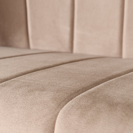 Lizzely Garden & Living Eetkamerbank 200cm Sally velvet champagne bank Lizzely Garden & Living Eetkamerbank 200cm Sally velvet champagne bank