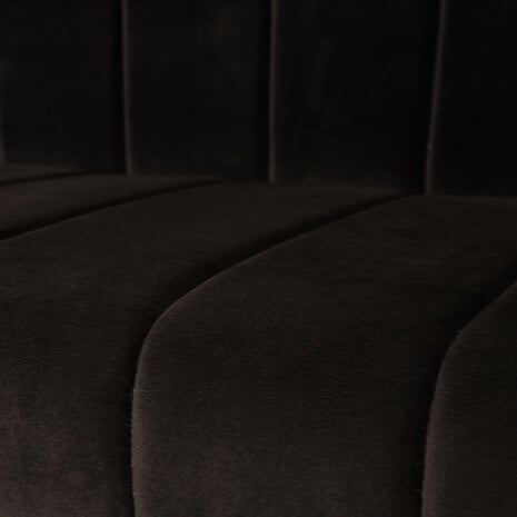 Lizzely Garden & Living Eetkamerbank 200cm Sally velvet zwart bank Lizzely Garden & Living Eetkamerbank 200cm Sally velvet zwart bank