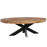 Lizzely Garden & Living Salontafel ovaal mangohout 130cm Jimmy lichtbruin Lizzely Garden & Living Salontafel ovaal mangohout 130cm Jimmy lichtbruin