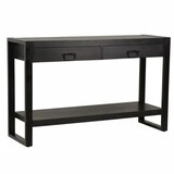 Lizzely Garden & Living Bijzettafel 120cm mangohout Vera zwart Lizzely Garden & Living Bijzettafel 120cm mangohout Vera zwart