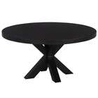 Salontafel rond zwart mangohout 90cm Jesse Salontafel rond zwart mangohout 90cm Jesse
