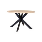 Eettafel rond melamine 120cm Sanne lichtbruin ronde tafel Eettafel rond melamine 120cm Sanne lichtbruin ronde tafel