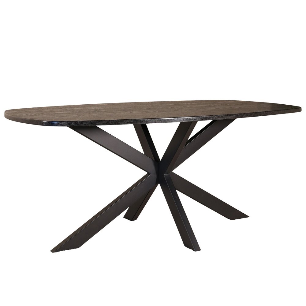 Eettafel Deens ovaal 180cm zwart Hero ovale eettafel Eettafel Deens ovaal 180cm zwart Hero ovale eettafel