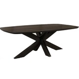 Lizzely Garden & Living Salontafel deens ovaal mangohout 130cm zwart Livy Lizzely Garden & Living Salontafel deens ovaal mangohout 130cm zwart Livy