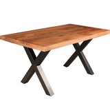 Lizzely Garden & Living Eettafel Zeno rechthoekig 160cm bruin mangohout Lizzely Garden & Living Eettafel Zeno rechthoekig 160cm bruin mangohout