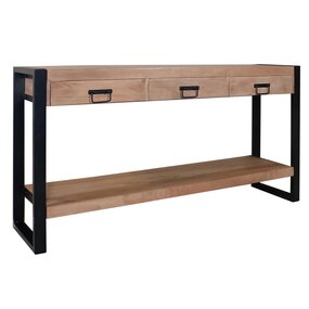 Lizzely Garden & Living Bijzettafel 150cm mangohout Vera lichtbruin Lizzely Garden & Living Bijzettafel 150cm mangohout Vera lichtbruin