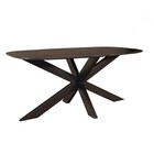 Eettafel deens ovaal mangohout 180cm Austin zwart ovale tafel duurzaam mango eetkamertafel Eettafel deens ovaal mangohout 180cm Austin zwart ovale tafel duurzaam mango eetkamertafel