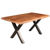 Lizzely Garden & Living Eettafel Zeno rechthoekig 180cm bruin mangohout Lizzely Garden & Living Eettafel Zeno rechthoekig 180cm bruin mangohout