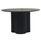 Eettafel organisch rond mangohout Demi 130x130cm zwart Eettafel organisch rond mangohout Demi 130x130cm zwart