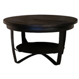 Lizzely Garden & Living Salontafel rond mangohout Tycho zwart 70cm Lizzely Garden & Living Salontafel rond mangohout Tycho zwart 70cm