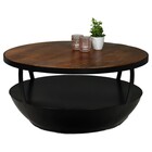 Salontafel rond mangohout Kayleigh 80x80 bruin side table industrieel bijzettafel mango hout Salontafel rond mangohout Kayleigh 80x80 bruin side table industrieel bijzettafel mango hout