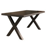 Lizzely Garden & Living Eettafel Zeno rechthoekig 160cm zwart mangohout Lizzely Garden & Living Eettafel Zeno rechthoekig 160cm zwart mangohout