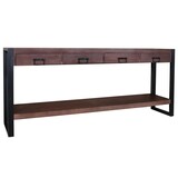 Lizzely Garden & Living Bijzettafel 180cm mangohout Vera walnoot Lizzely Garden & Living Bijzettafel 180cm mangohout Vera walnoot