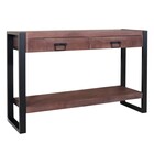 Bijzettafel 120cm mangohout Vera walnoot Bijzettafel 120cm mangohout Vera walnoot