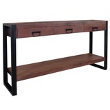 Lizzely Garden & Living Bijzettafel 150cm mangohout Vera walnoot Lizzely Garden & Living Bijzettafel 150cm mangohout Vera walnoot