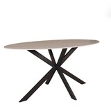 Lizzely Garden & Living Eettafel ovaal 160cm Figo marmerlook wit ovale tafel steen Lizzely Garden & Living Eettafel ovaal 160cm Figo marmerlook wit ovale tafel steen