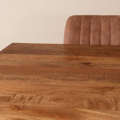 Lizzely Garden & Living Eettafel langwerpig mangohout 160cm lichtbruin John langwerpige tafel duurzaam mango eetkamertafel Lizzely Garden & Living Eettafel langwerpig mangohout 160cm lichtbruin John langwerpige tafel duurzaam mango eetkamertafel
