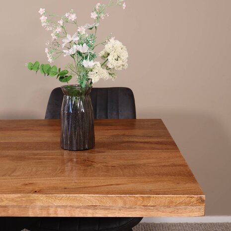 Lizzely Garden & Living Eettafel langwerpig mangohout 160cm lichtbruin John langwerpige tafel duurzaam mango eetkamertafel Lizzely Garden & Living Eettafel langwerpig mangohout 160cm lichtbruin John langwerpige tafel duurzaam mango eetkamertafel