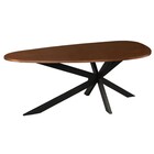 Eettafel organisch Jillian 210cm bruin eiken fineer Eettafel organisch Jillian 210cm bruin eiken fineer