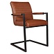 Lizzely Garden & Living Eetkamerstoel met armleuning cognac Noor industrieel design eetstoel Lizzely Garden & Living Eetkamerstoel met armleuning cognac Noor industrieel design eetstoel