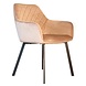 Lizzely Garden & Living Eetkamerstoel met armleuning Yurgan velvet champagne eetstoel Lizzely Garden & Living Eetkamerstoel met armleuning Yurgan velvet champagne eetstoel
