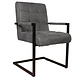 Lizzely Garden & Living Eetkamerstoel met armleuning Milan antraciet microvezel industrieel Lizzely Garden & Living Eetkamerstoel met armleuning Milan antraciet microvezel industrieel