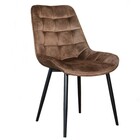 Eetkamerstoel De Vince cognac velvet eetstoel Eetkamerstoel De Vince cognac velvet eetstoel