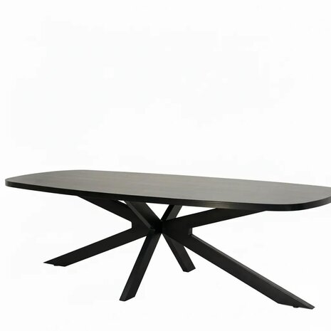Lizzely Garden & Living Eettafel Leco deens ovaal 270cm zwart melamine Lizzely Garden & Living Eettafel Leco deens ovaal 270cm zwart melamine