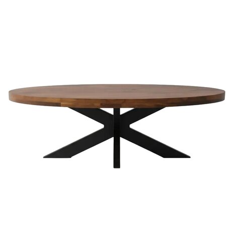 Lizzely Garden & Living Salontafel ovaal bruin mangohout 140cm Jimmy Lizzely Garden & Living Salontafel ovaal bruin mangohout 140cm Jimmy