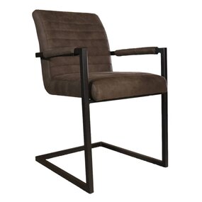 Lizzely Garden & Living Eetkamerstoel met armleuning zwart microvezel Noor design Lizzely Garden & Living Eetkamerstoel met armleuning zwart microvezel Noor design