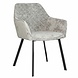 Lizzely Garden & Living Eetkamerstoel met armleuning Yurgan chenille grijs eetstoel Lizzely Garden & Living Eetkamerstoel met armleuning Yurgan chenille grijs eetstoel