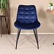 Lizzely Garden & Living Eetkamerstoel De Vince donkerblauw velvet eetstoel Lizzely Garden & Living Eetkamerstoel De Vince donkerblauw velvet eetstoel