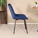 Lizzely Garden & Living Eetkamerstoel De Vince donkerblauw velvet eetstoel Lizzely Garden & Living Eetkamerstoel De Vince donkerblauw velvet eetstoel