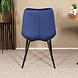 Lizzely Garden & Living Eetkamerstoel De Vince donkerblauw velvet eetstoel Lizzely Garden & Living Eetkamerstoel De Vince donkerblauw velvet eetstoel