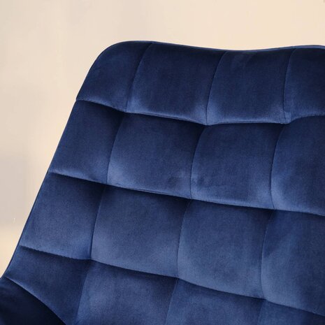 Lizzely Garden & Living Eetkamerstoel De Vince donkerblauw velvet eetstoel Lizzely Garden & Living Eetkamerstoel De Vince donkerblauw velvet eetstoel