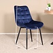 Lizzely Garden & Living Eetkamerstoel De Vince donkerblauw velvet eetstoel Lizzely Garden & Living Eetkamerstoel De Vince donkerblauw velvet eetstoel