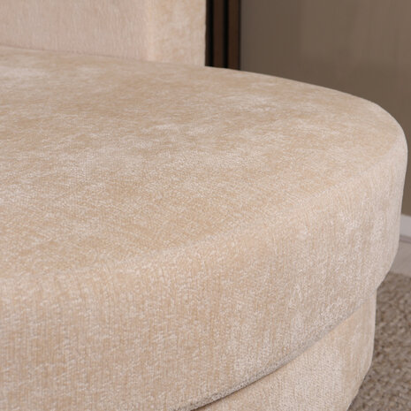 Lizzely Garden & Living Hoekbank design Nox 250cm zand chenille rechts Lizzely Garden & Living Hoekbank design Nox 250cm zand chenille rechts