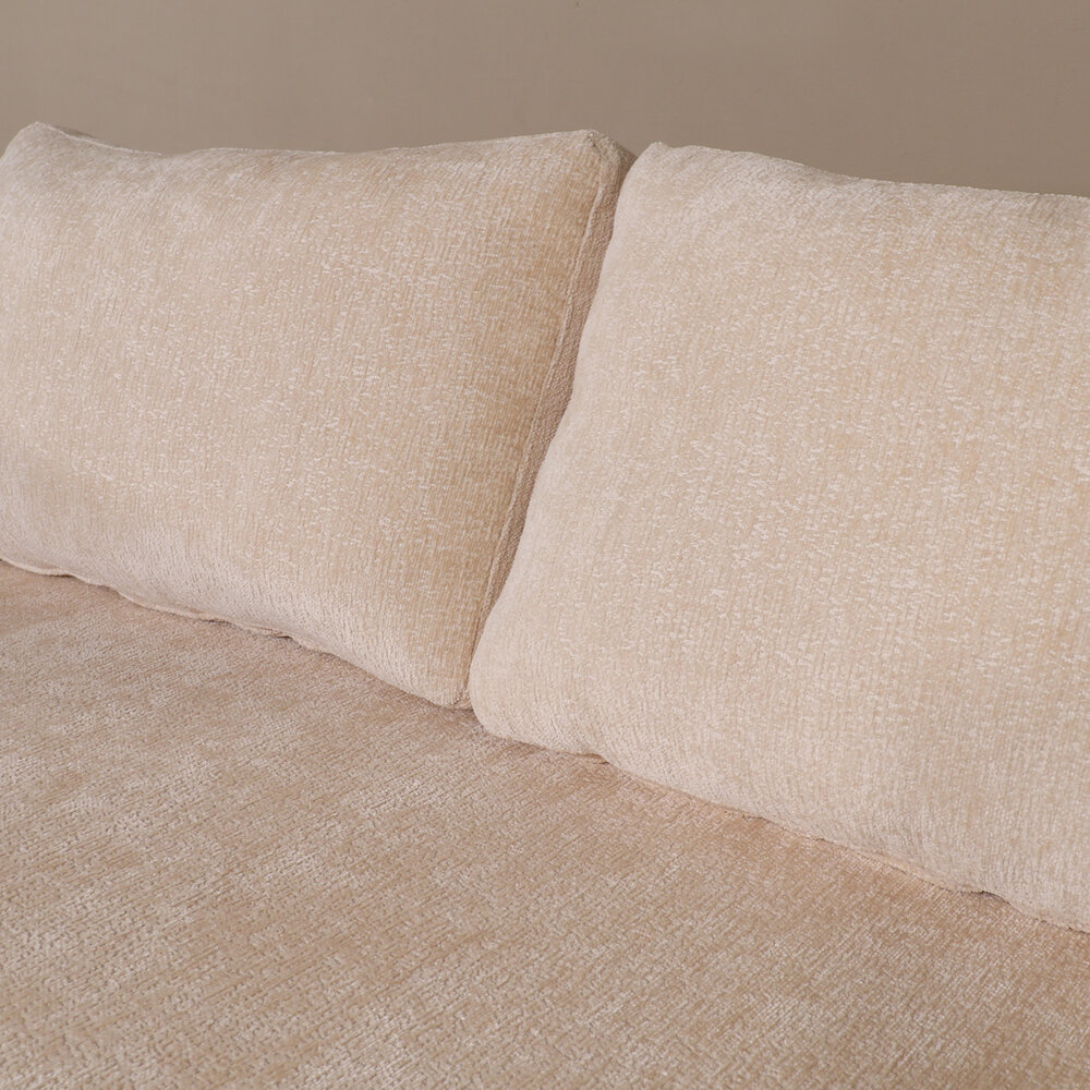 Hoekbank design Nox 250cm zand chenille rechts Hoekbank design Nox 250cm zand chenille rechts